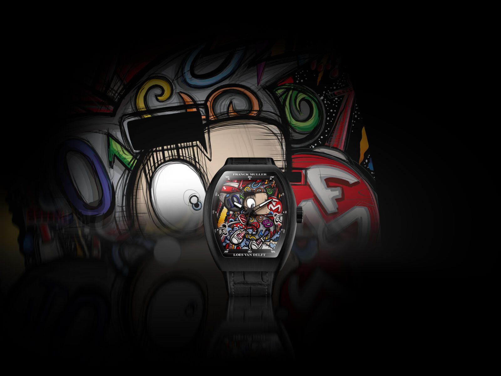 Franck Muller Vanguard Color Dreams Loes Van Delft Limited Edition - Banner