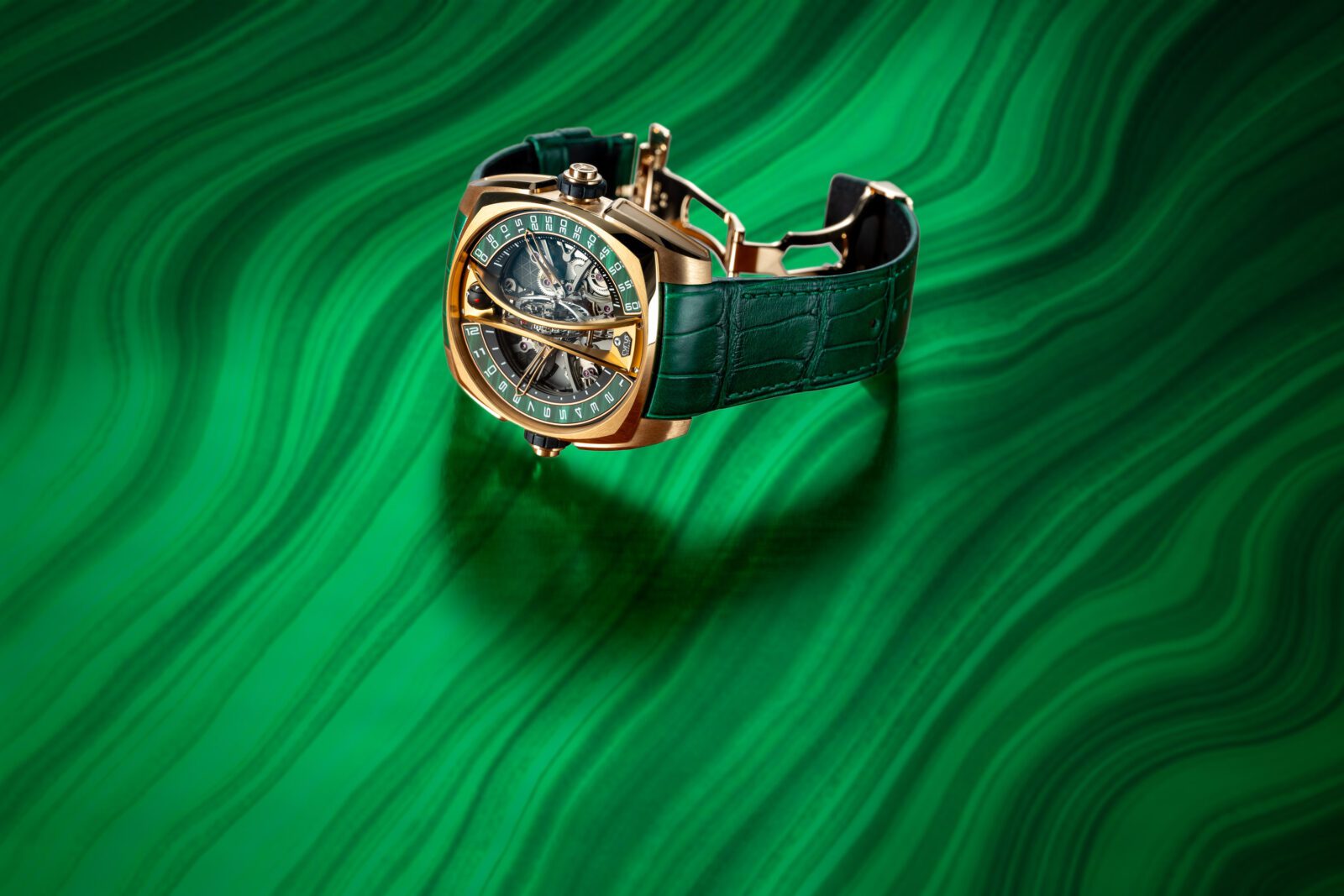 Klepcys Vertical Skeleton Tourbillon Malachite