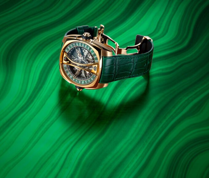 Klepcys Vertical Skeleton Tourbillon Malachite