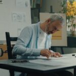 Konstantin Chaykin ve svém ateliéru