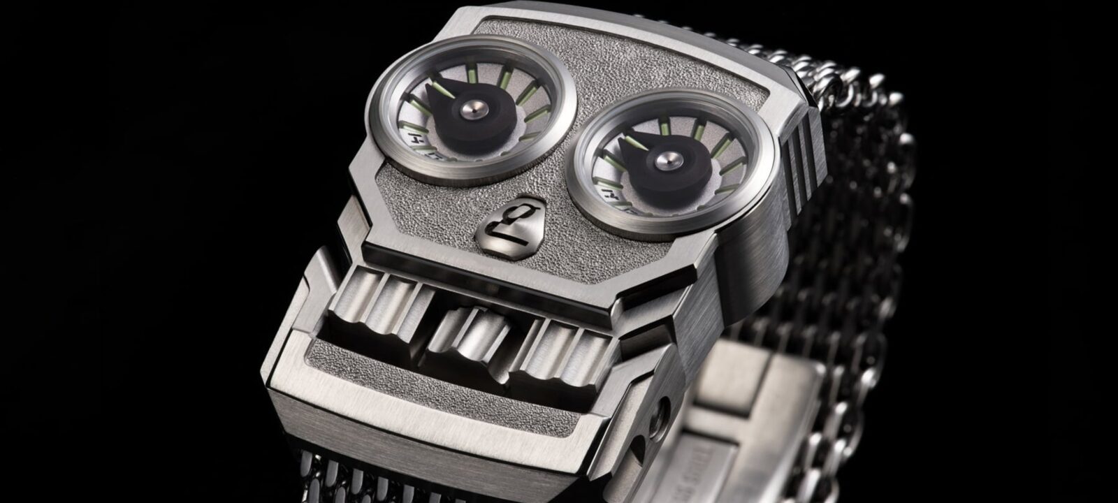 German Polosin Kopf Skull watch