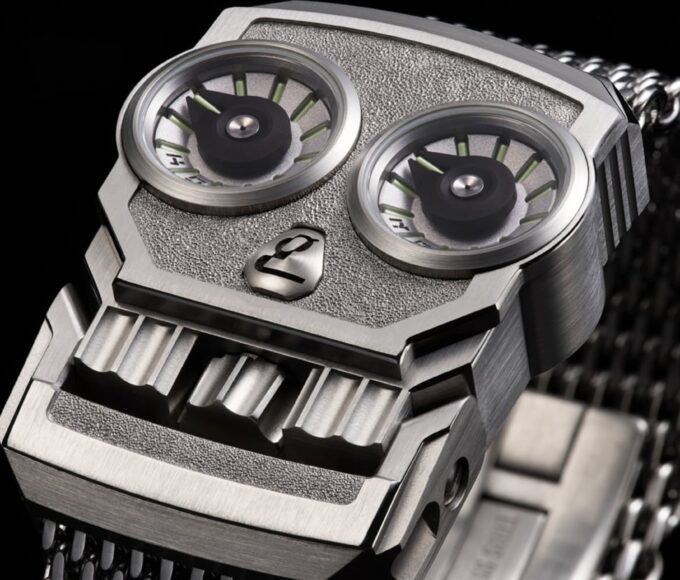 German Polosin Kopf Skull watch